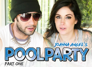 Joanna Angel's Pool Party - Part 1 in Burningangel series with Hayden Hellfire, Tommy Pistol by Adult Time