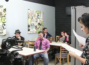 BTS Episode 50, Scene #01 in Burningangel series with Joanna Angel, Amber Ivy, Silvia Rubi and others by Adult Time
